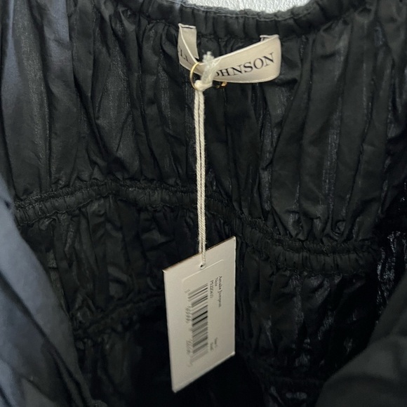 ULLA JOHNSON Amalie Balloon-Sleeve Jumpsuit: Black - Picture 6 of 10